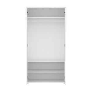 Armoire enfant 2 portes avec pied SAGA FLEXA blanc oat