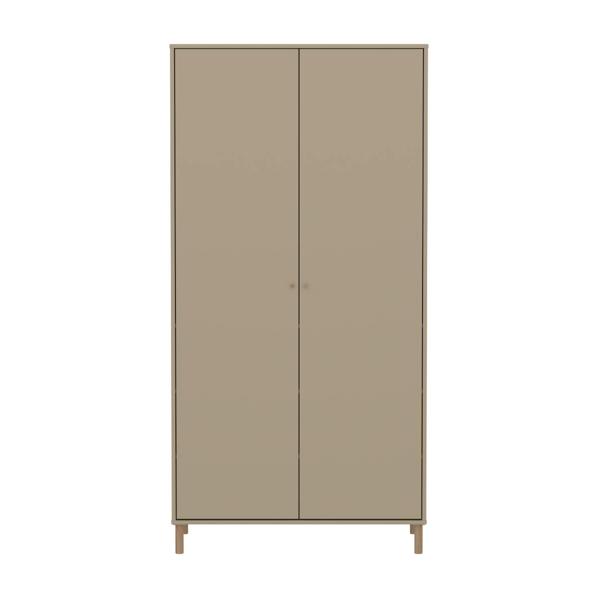 Armoire enfant 2 portes avec pied SAGA FLEXA oat oak