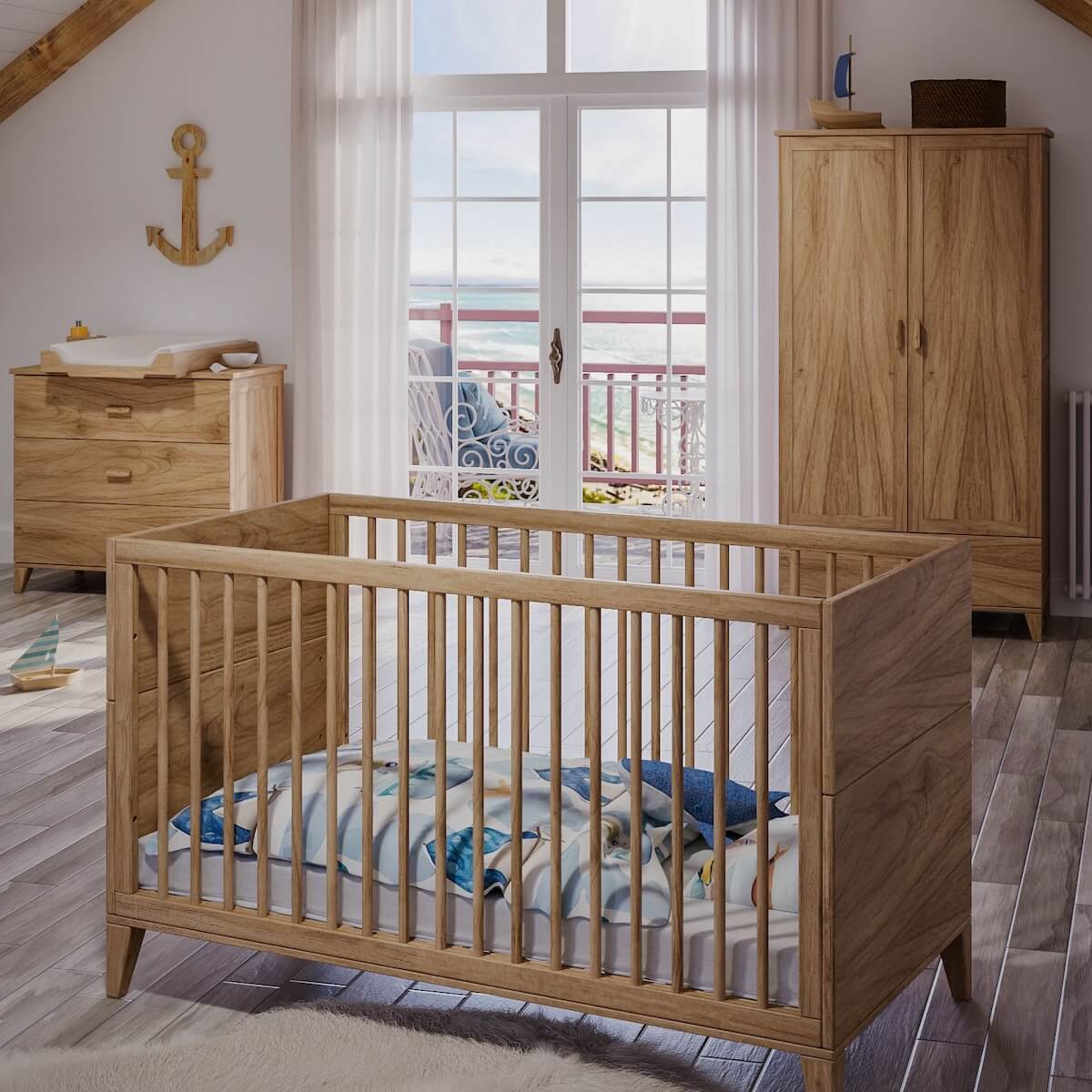 Armoire NAIA BOIS Théo Bebe naturel