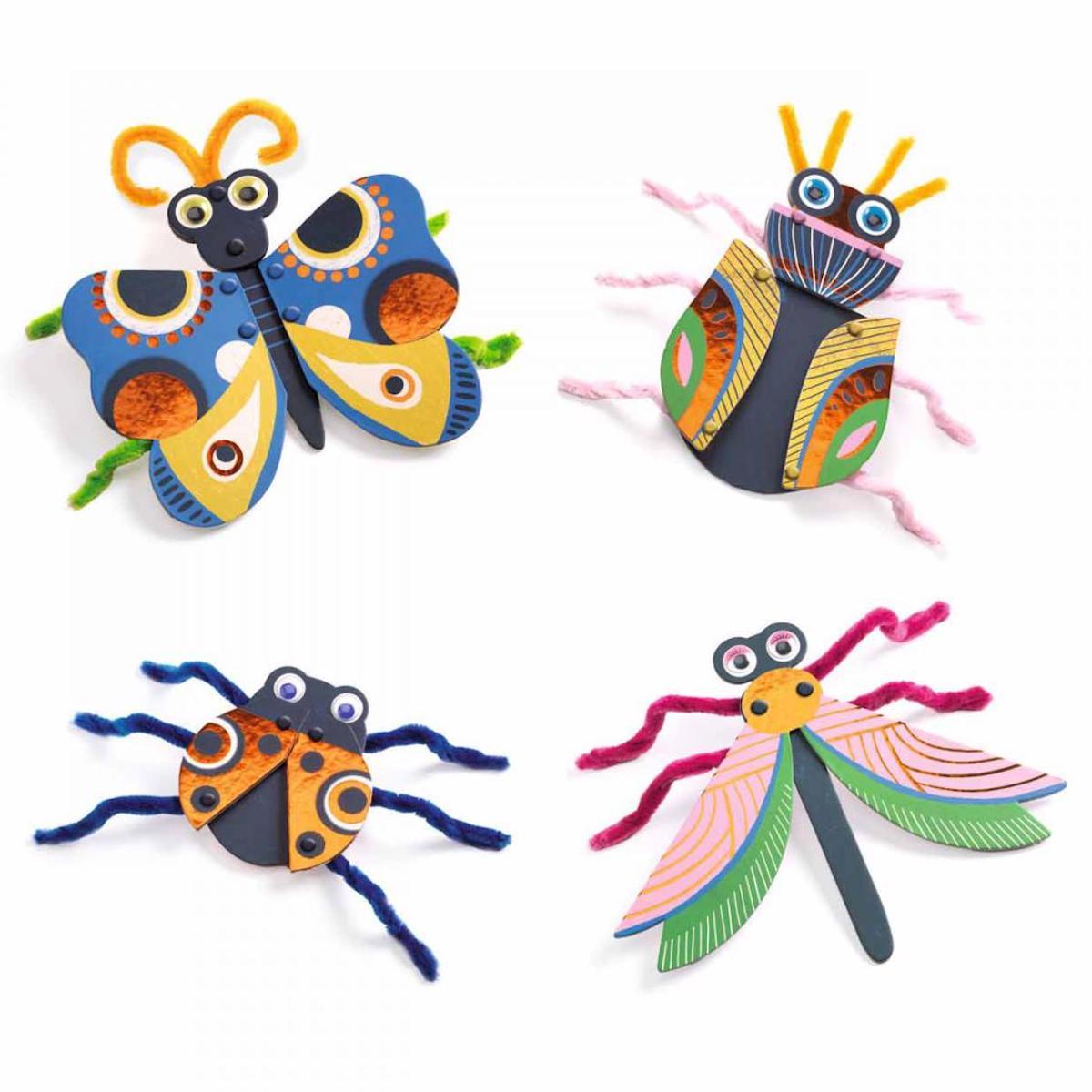 Atelier bricolage Bestioles en fils chenille Djeco