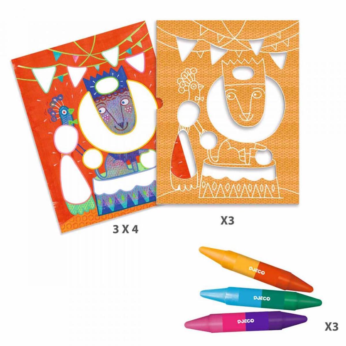 Atelier coloriage Funambule et balles COLOR STOP Djeco