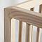 Babybett KERA in Esche mit Aufsatz Straight-Sockelfuß Bevel