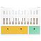 Babybett mitwachsend 70x140cm COLORFLEX nectar yellow-sea foam