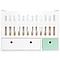 Babybett mitwachsend 70x140cm COLORFLEX white-mint 