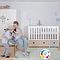 Babybett mitwachsend 70x140cm COLORFLEX white-warm grey
