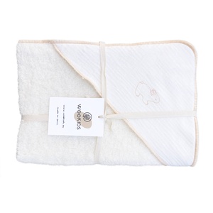 Badetuch RABBITS bestickt orange 70x70 cm