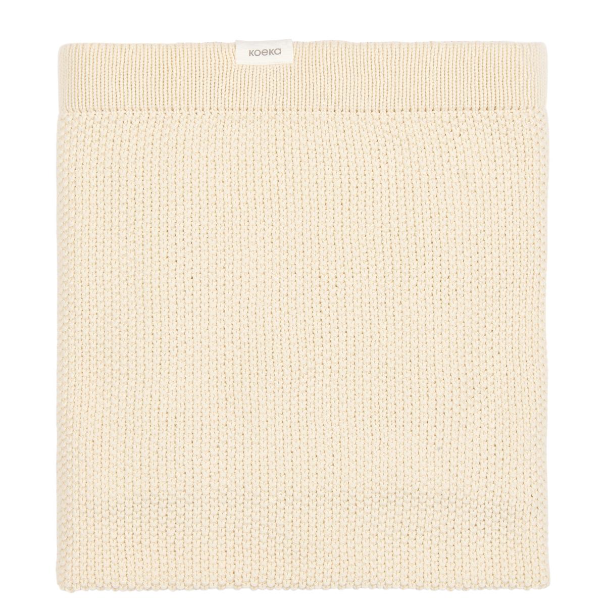 Bassinet blanket Lisbon Koeka powder white