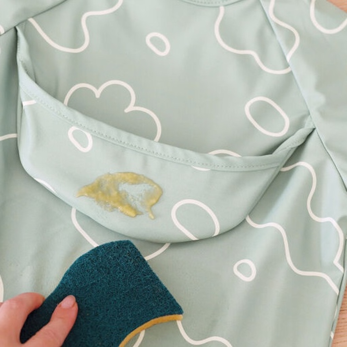 Bavoir manches longues evolutive 2 in 1 Beaba Sage green