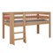 Bed Kubu mid-sleeper straight ladder DELUXE de Breuyn natural-red