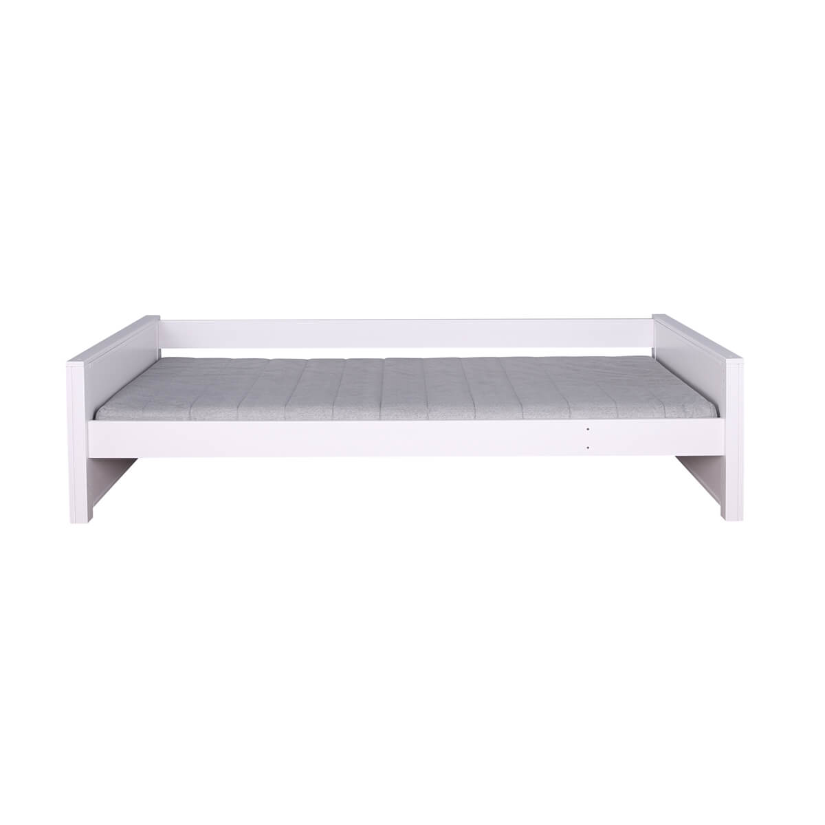 Bed low 90x200cm KASVA beech white lacquered