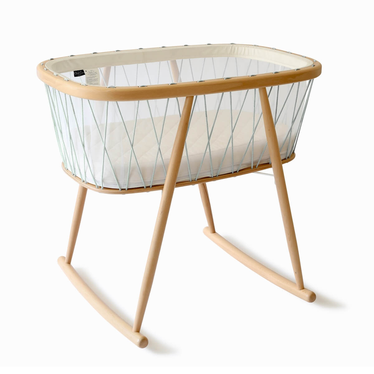 Berceau KUMI Charlie Crane Lichen + matelas foam