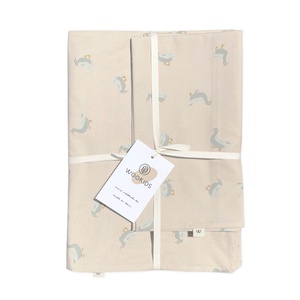 Bettdeckenbezug Kids DUCKS beige 140x200cm und Kissenbezug 60x60cm