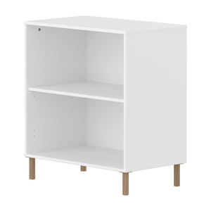 Bibliothèque avec pied 1 tablette SAGA Flexa blanc oak