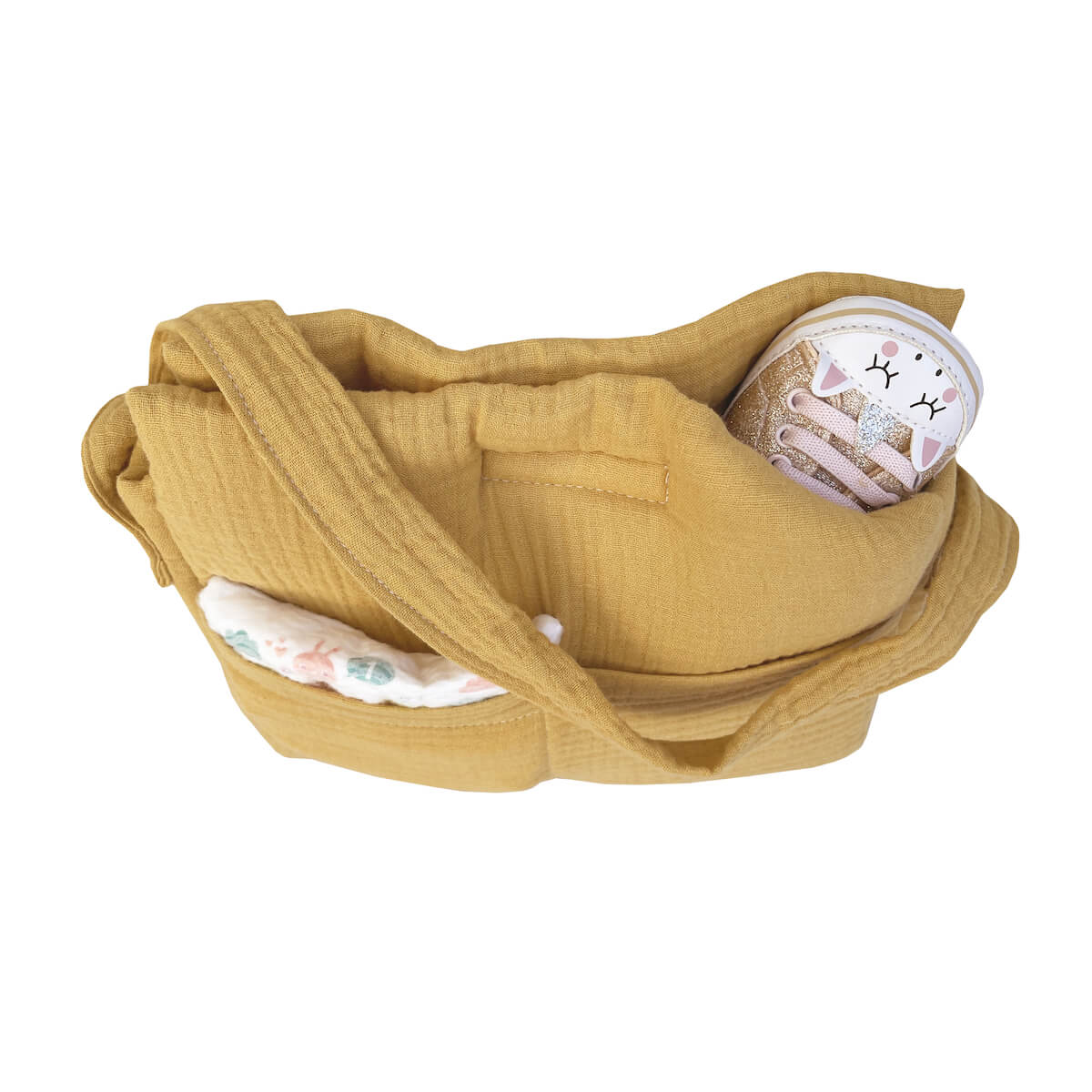 Bolso cambiador muñeca BOBBLE mostaza