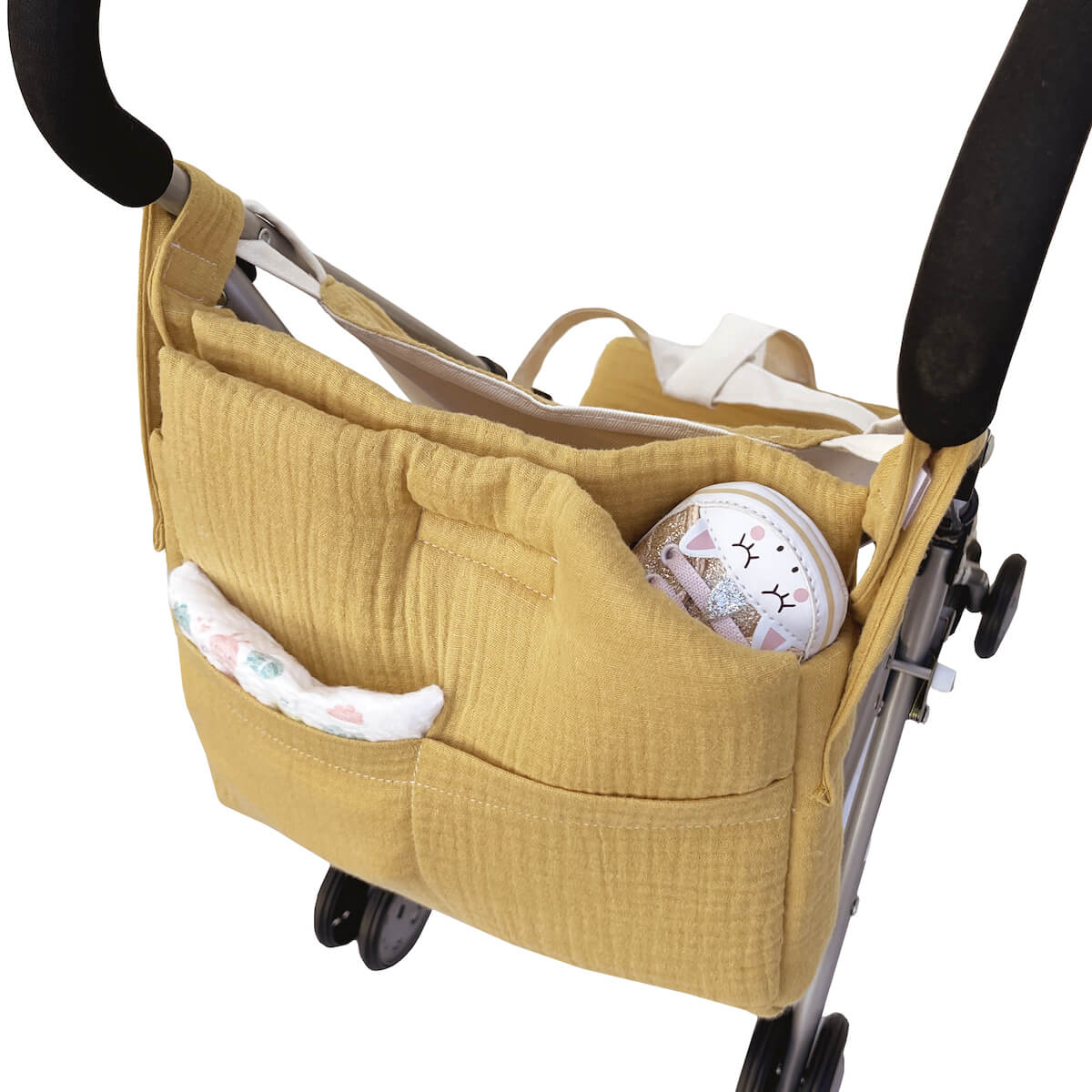 Bolso cambiador muñeca BOBBLE mostaza