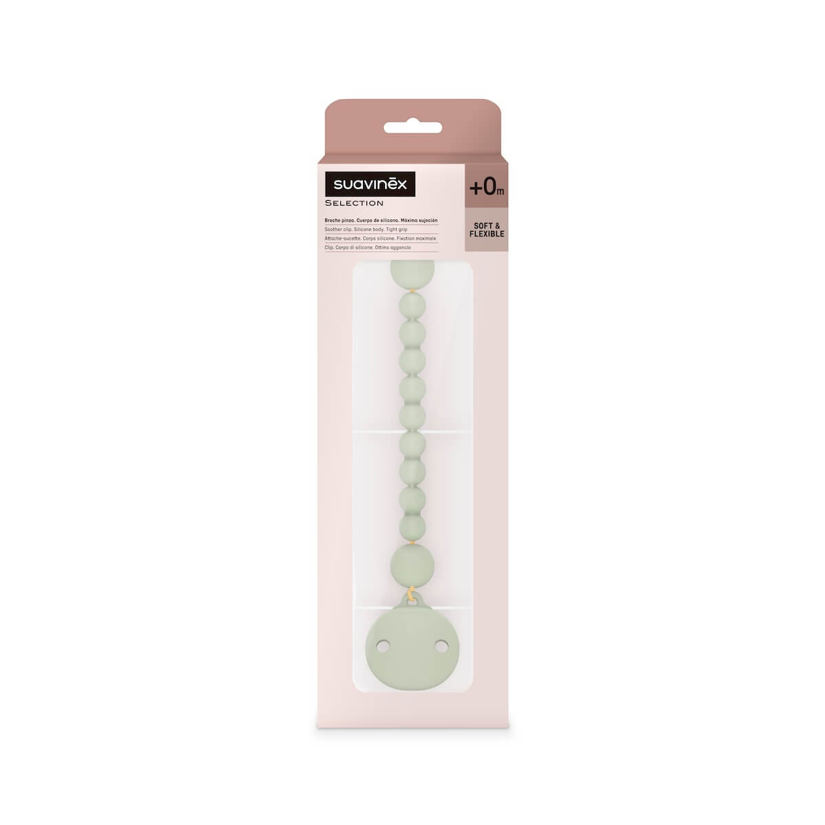 Broche Bolitas silicona Suavinex  Verde I3