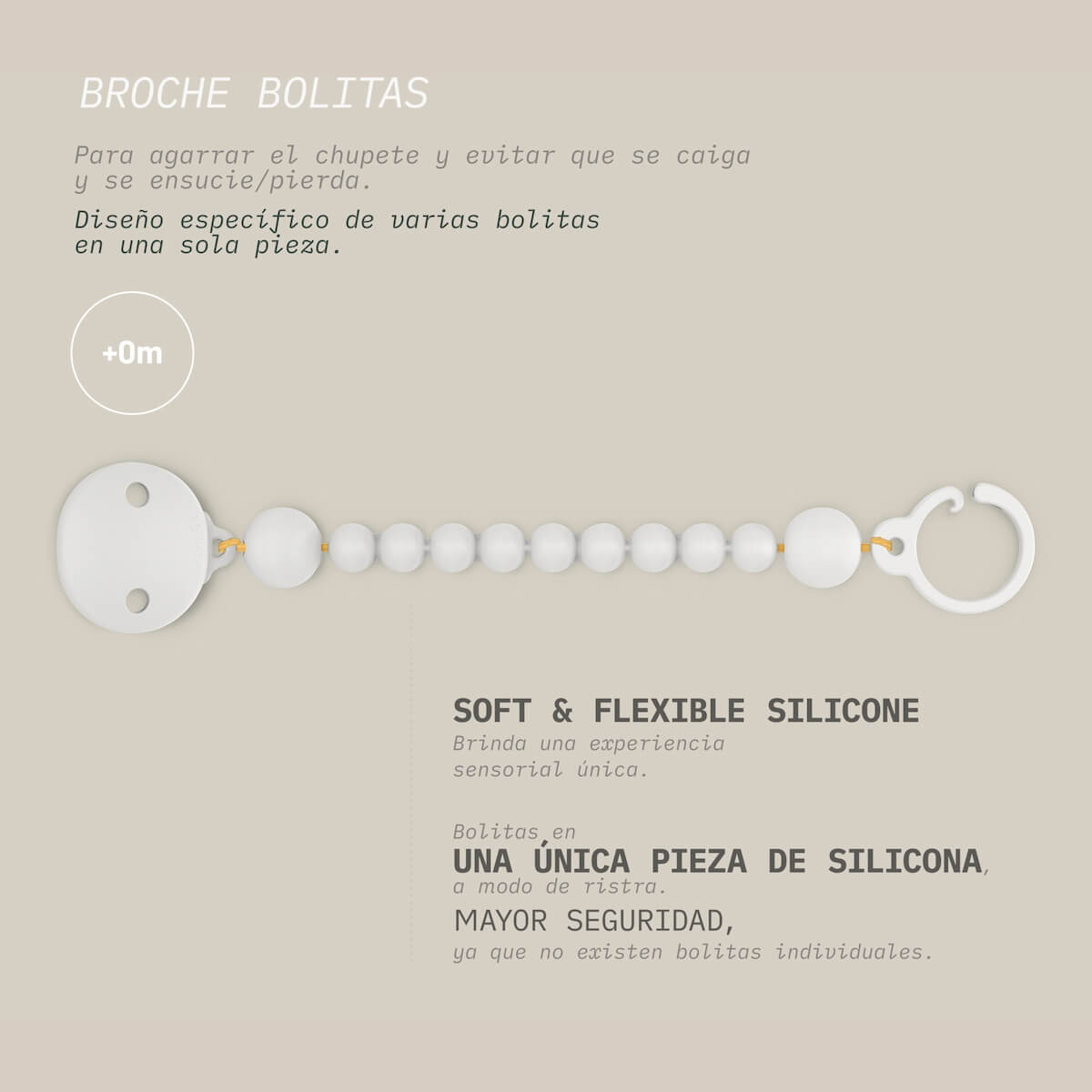 Broche Bolitas silicona Suavinex  Verde I3