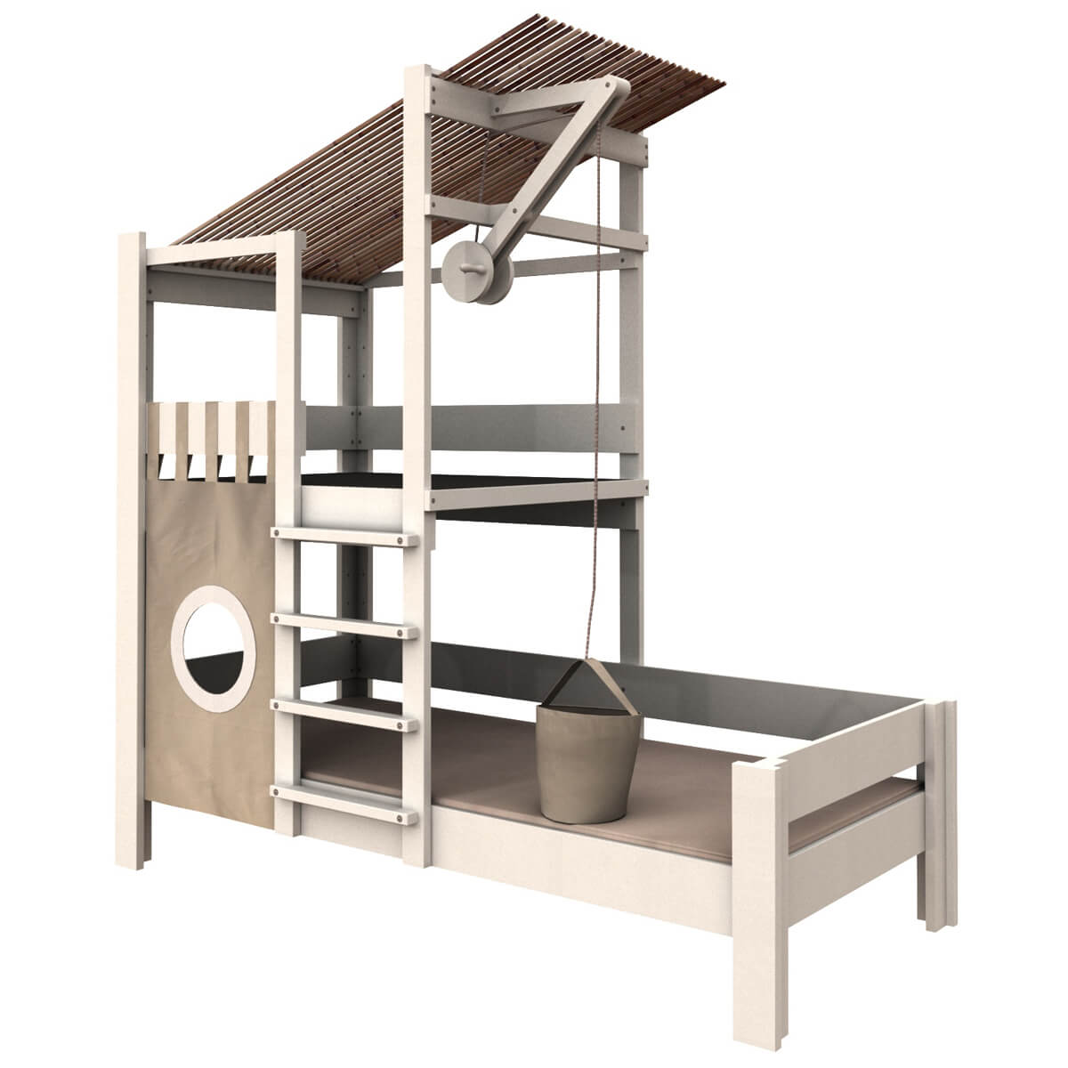 Cabin bed Bruno DESTYLE de Breuyn whitened