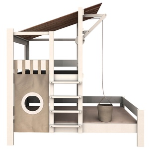 Cama cabaña Bruno 90x200cm DESTYLE de Breuyn tintada en blanco