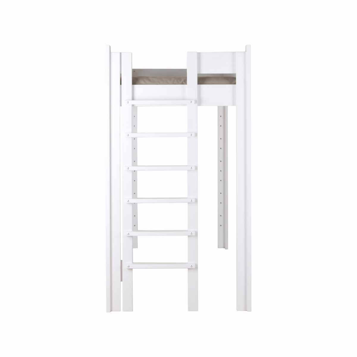 Cama evolutiva 90x200cm 5 en 1 escalera lateral DESTYLE de Breuyn tintada en blanco