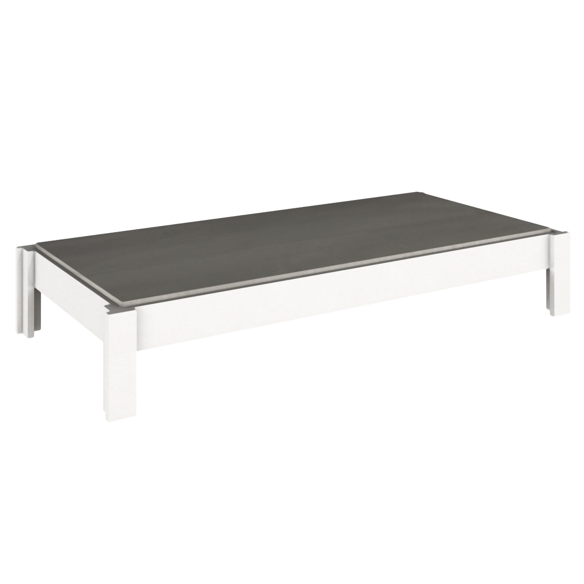 Cama individual 90x200cm DESTYLE de Breuyn lacado blanco