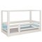 Cama Kubu con dosel DELUXE de Breuyn blanqueada-azul