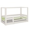 Cama Kubu con dosel DELUXE de Breuyn blanqueada-verde