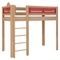 Cama Tatü alta DELUXE de Breuyn natural-rojo