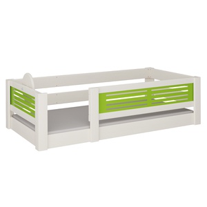 Cama Tatü baja DELUXE de Breuyn blanqueada-verde