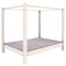 Canopy bed DESTYLE 140x200cm de Breuyn whitened
