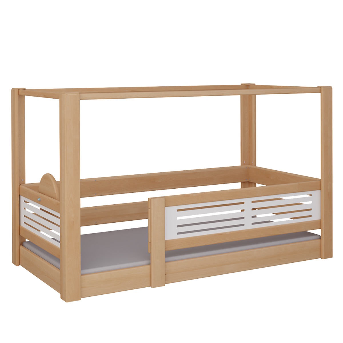 Canopy bed Tatü DELUXE de Breuyn natural-whitened