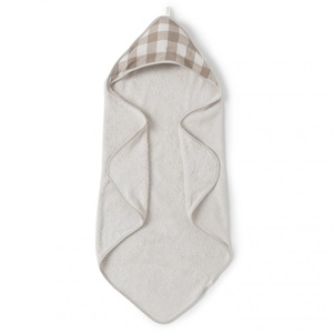 Cape de bain Babyshower vichy caramel