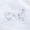 Cape de bain DUCKS brodée bleu 70x70cm