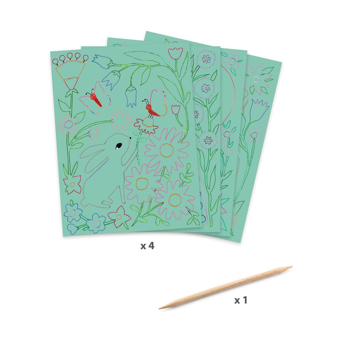Cartes à gratte RENCONTRES Djeco