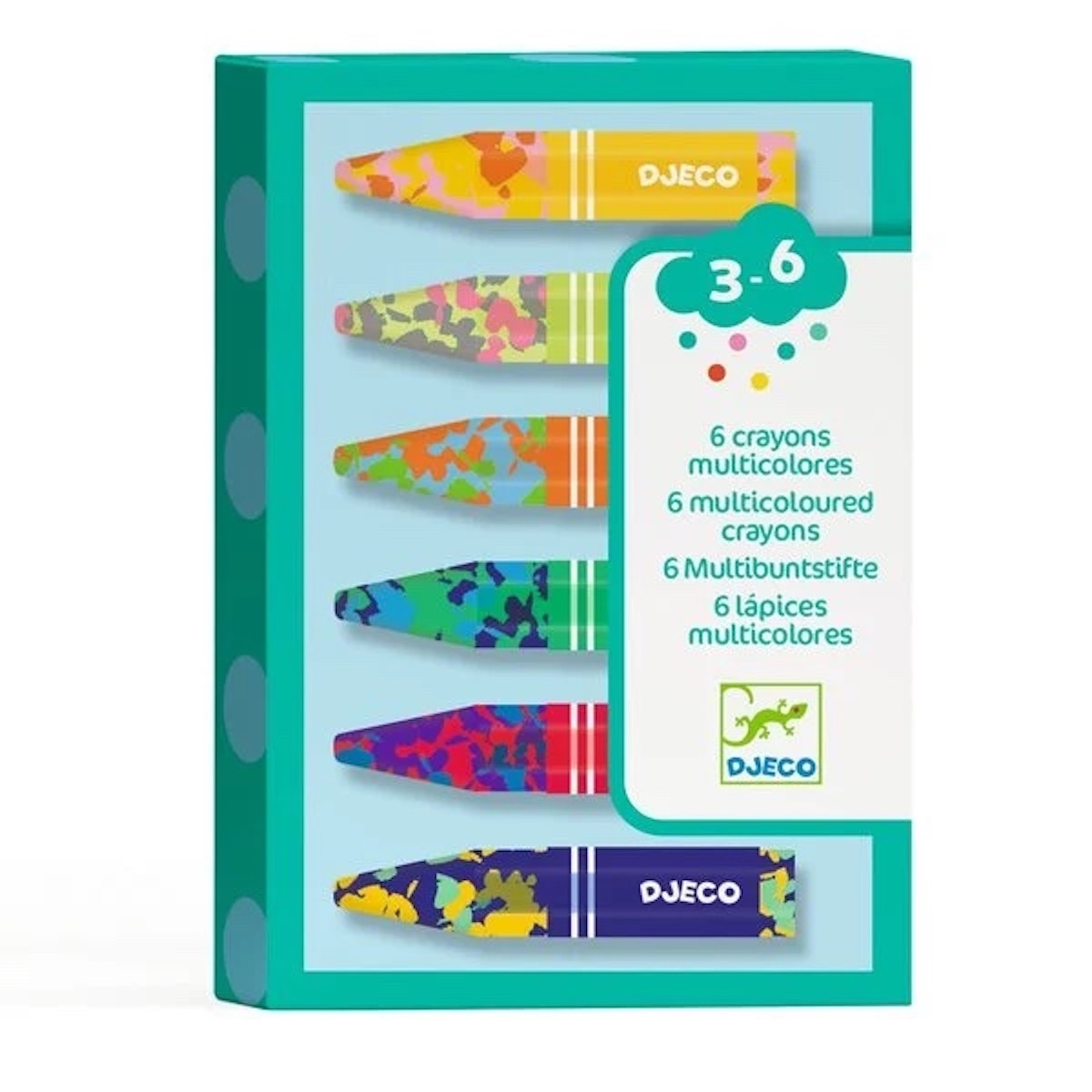 Ceras multicolores 6uds LES COULEURS Djeco