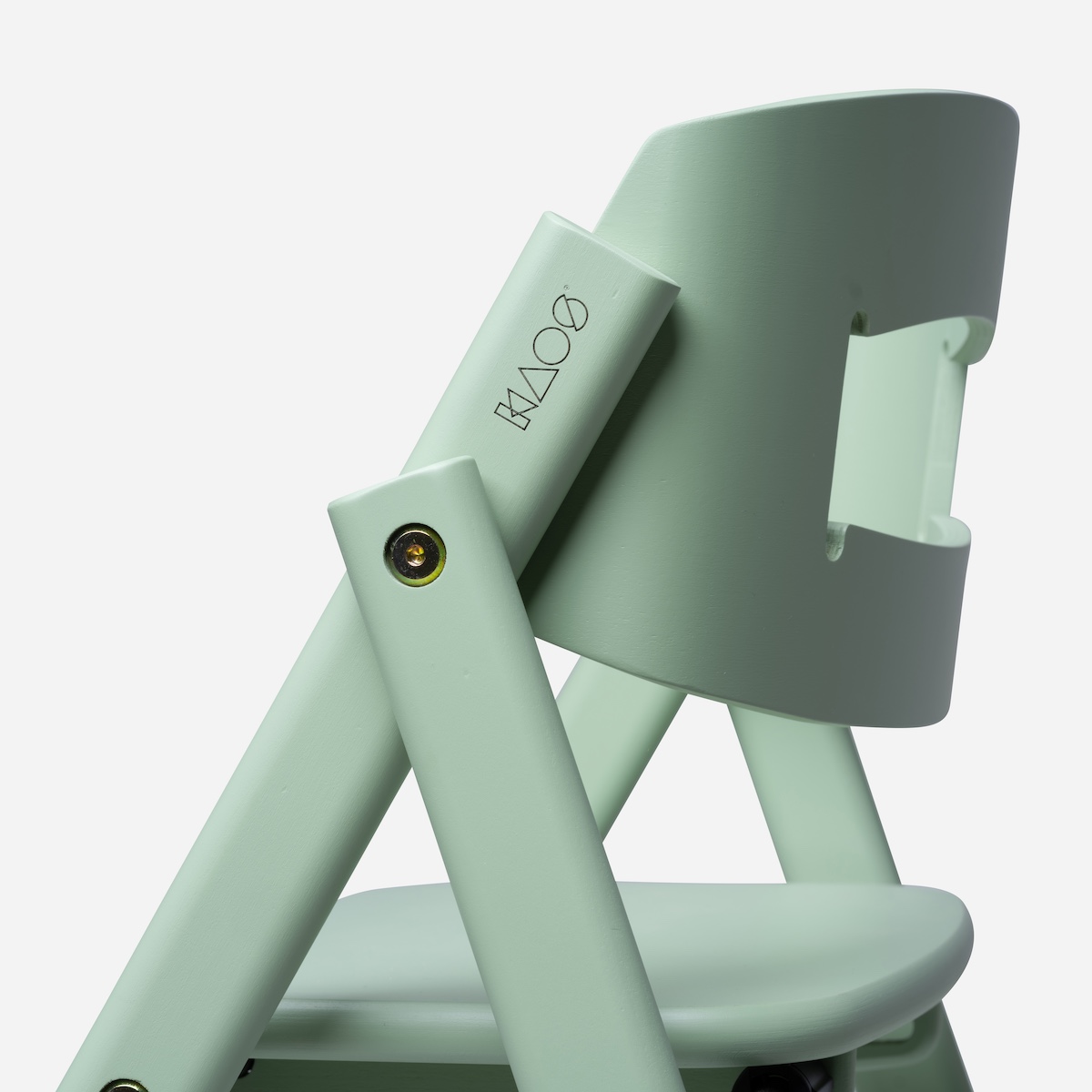 Chaise haute hêtre KLAPP Kaos pale green