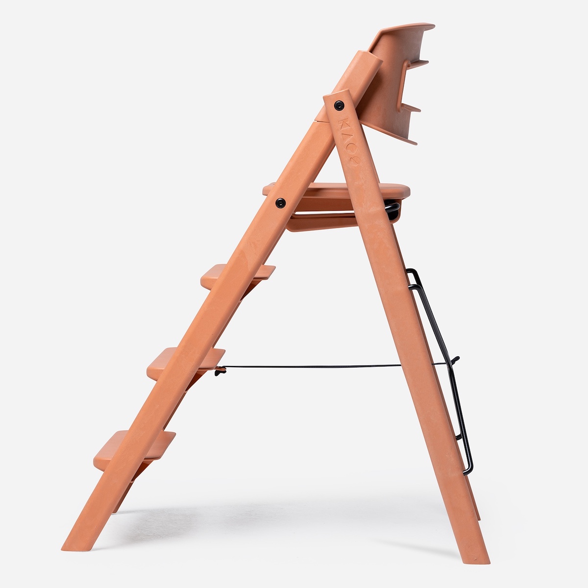 Chaise haute plastique recyclé KAOS Klapp terracotta pink