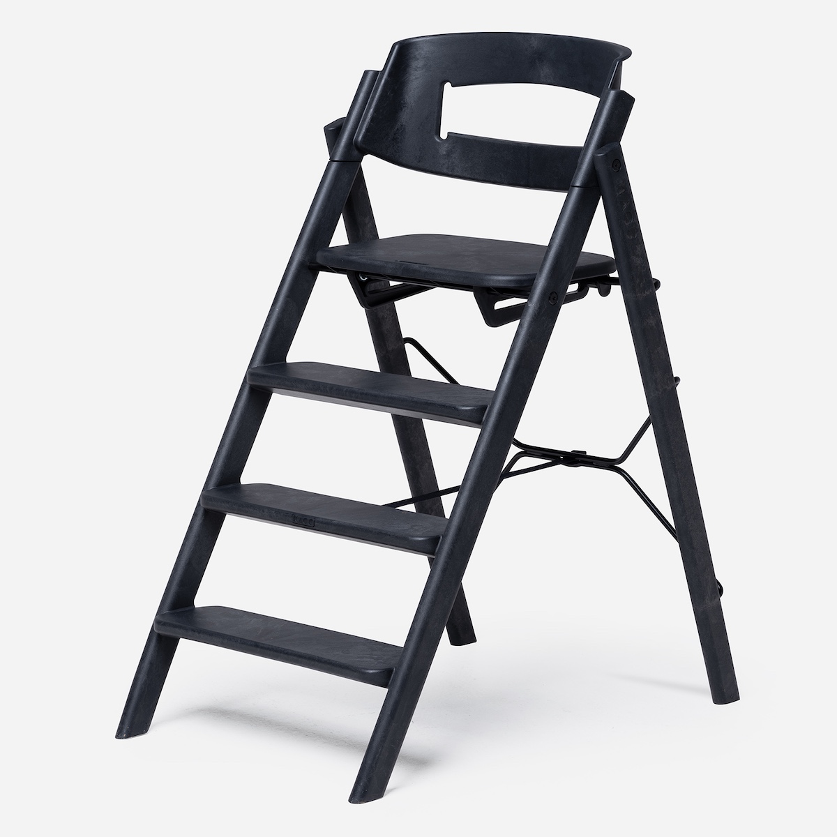 Chaise haute plastique recyclé KLAPP KAOS charcoal black