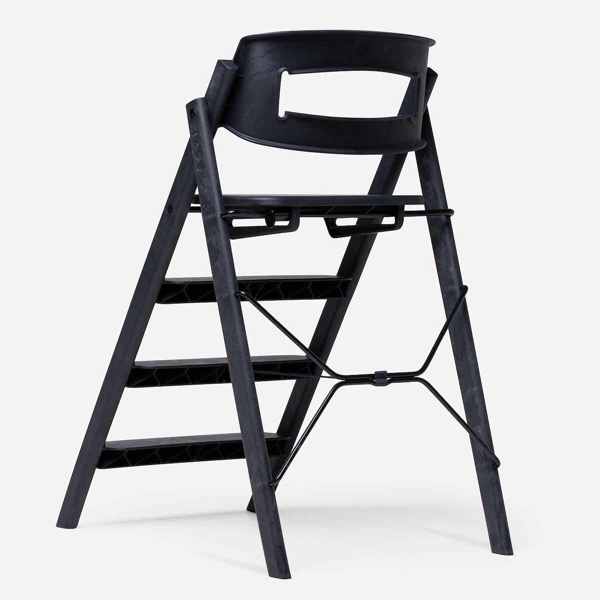Chaise haute plastique recyclé KLAPP KAOS charcoal black