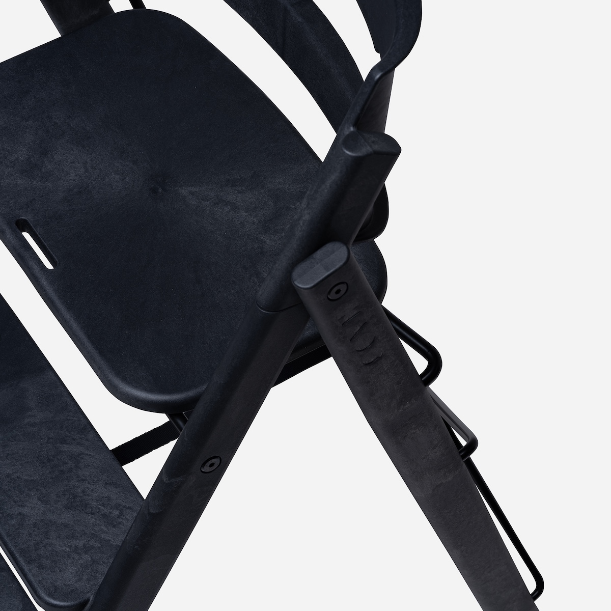 Chaise haute plastique recyclé KLAPP KAOS charcoal black