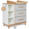 Changing table 3 drawers 3 niches NADO Retro beech manhattan grey