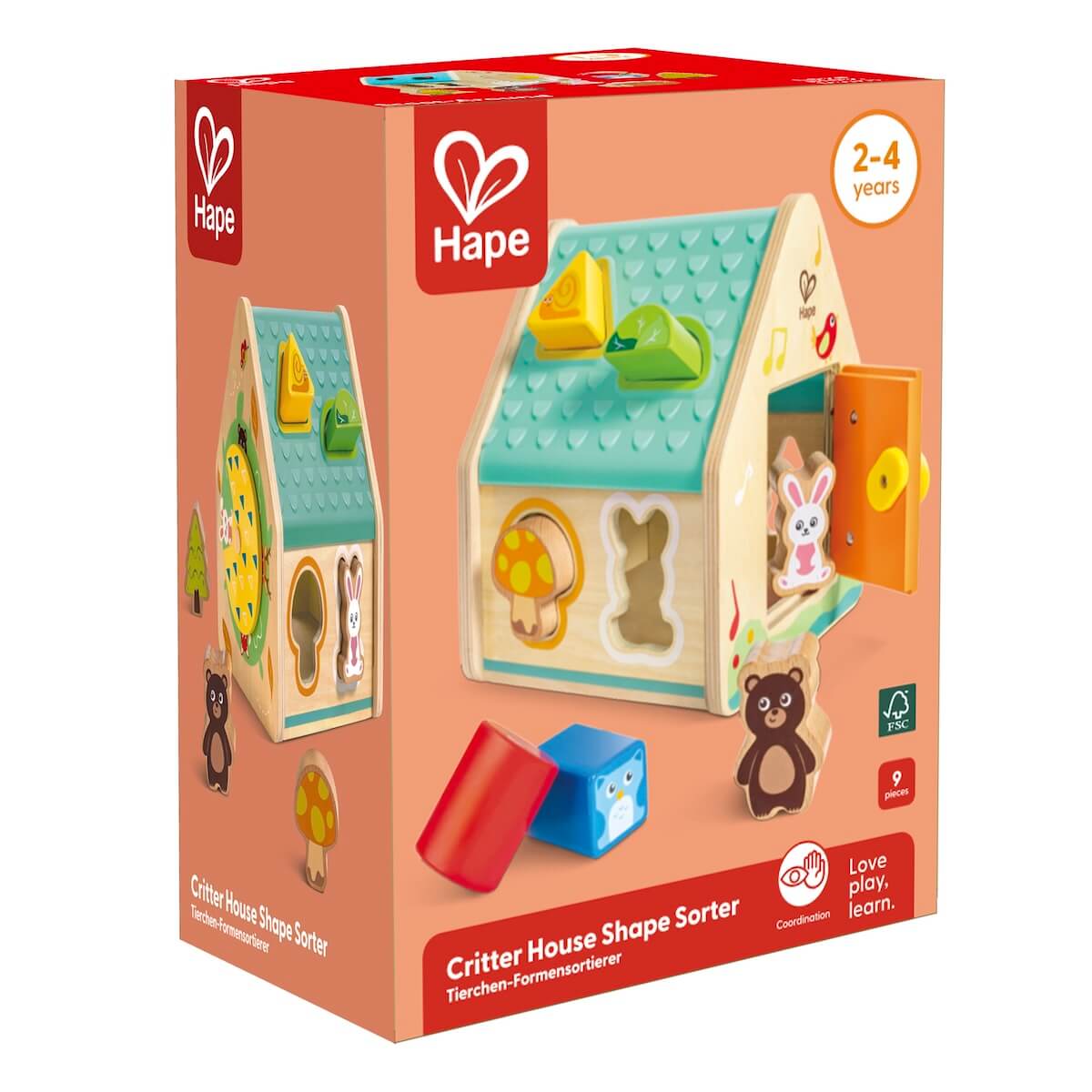 Clasificador formas CRITTER HOUSE Hape