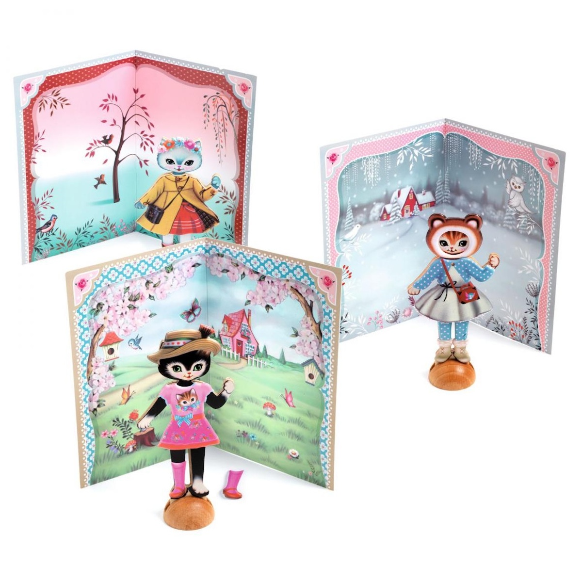 Collage pegatinas PEQUEÑO VESTIDOR  Djeco