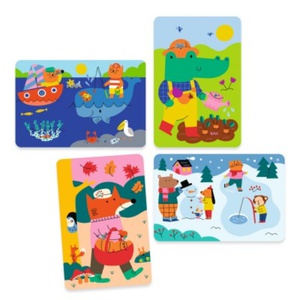 Coloriage 4 saisons Djeco