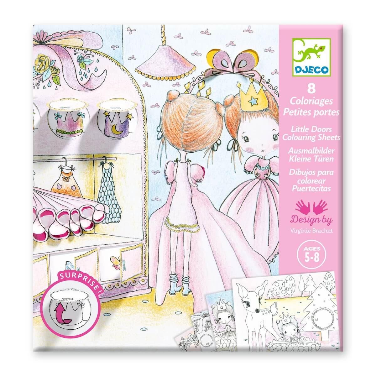Coloriage Les petites portes de Pupi Djeco