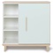Commode 1 porte 3 niches NADO Retro finition frêne mint