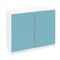 Commode 3 portes 93x78cm DESTYLE de Breuyn blanc blue