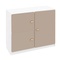 Commode 3 portes 93x78cm DESTYLE de Breuyn blanc light grey