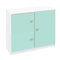 Commode 3 portes 93x78cm DESTYLE de Breuyn blanc mint