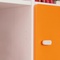 Commode 3 portes 93x78cm DESTYLE de Breuyn blanc pink